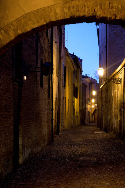 istock Night streets in downtown of Ferrara 2148893980