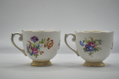 fine china tea cup with floral design