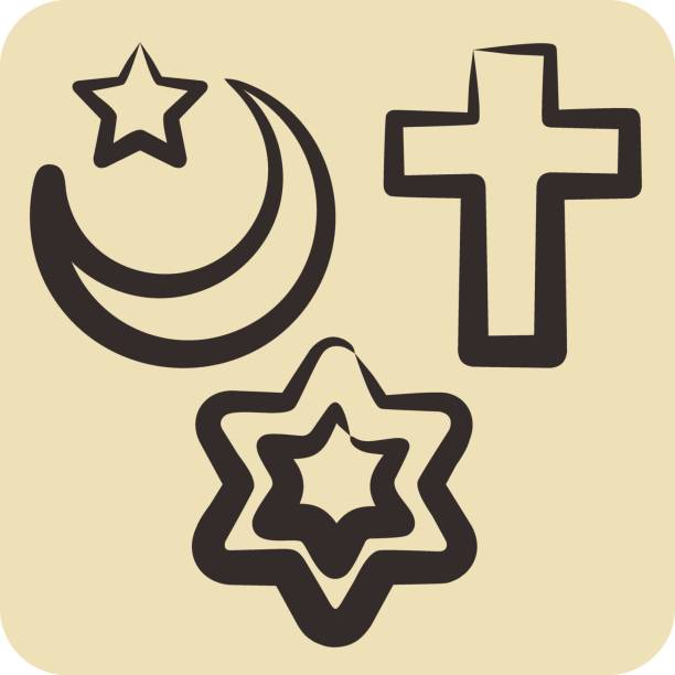 istock Icon Religion. related to Photos and Illustrations symbol. hand drawn style. simple design illustration 2148906893