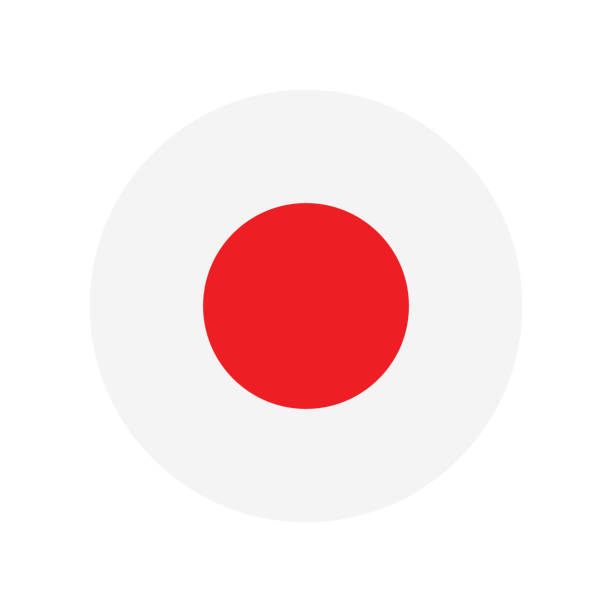 istock Japan flag. Circle icon flag. Standard color. Button flag icon. Digital illustration. Computer illustration. Vector illustration. 2148907158