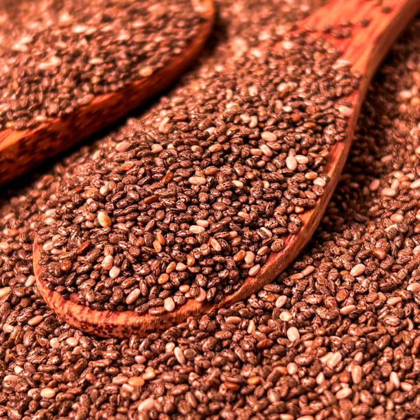 istock Chia Seeds On A Wooden Spoon 2148907475