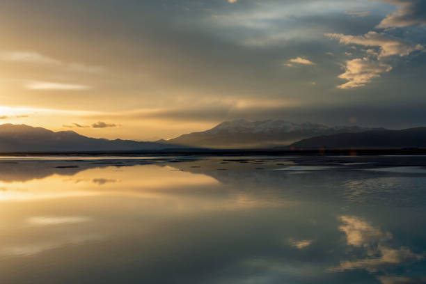 istock Sunset by the lake 2148909297