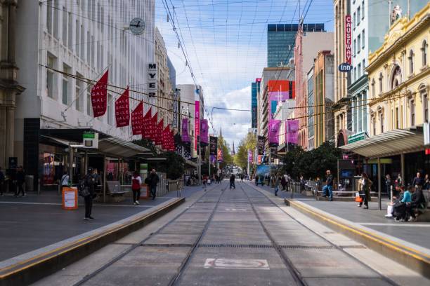 istock Bustling Bourke Street, Melbourne’s Vibrant Urban Core 2148910868