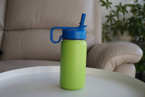 istock Insulated bottle with straw lid 2148912111