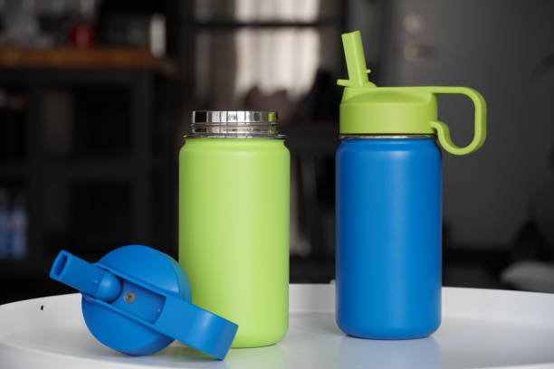 istock Insulated bottle with straw lid 2148912113