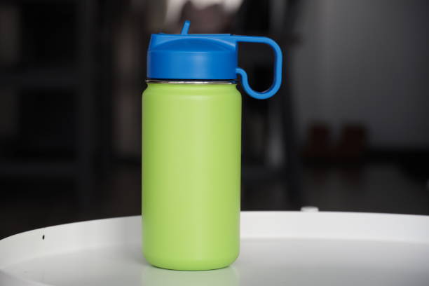 istock Insulated bottle with straw lid 2148912118