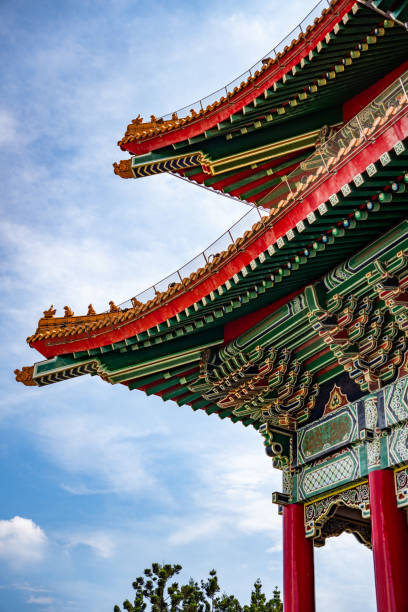 istock Colorful Temple Rooftop Architecture in Asia 2148914786