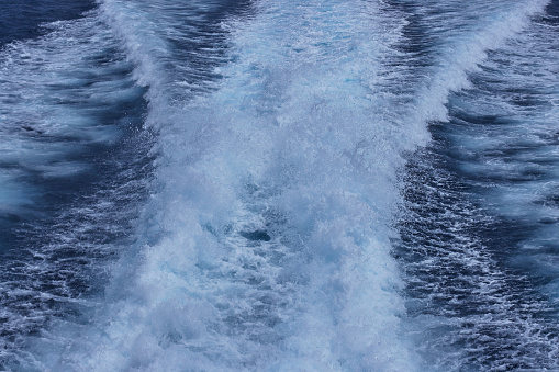 Thrilling speedboat ride captured in exhilarating water splashes!