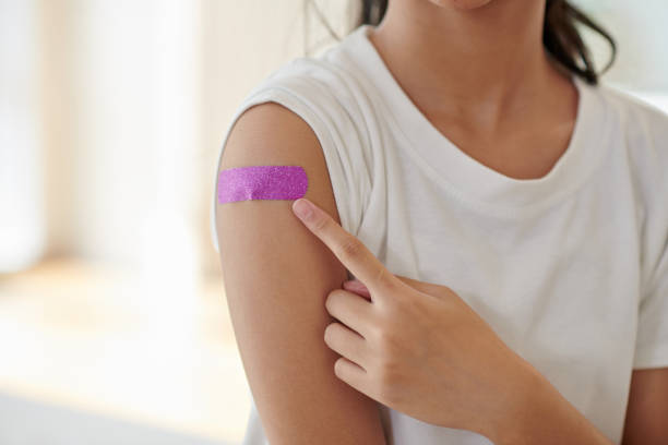 istock Glittery Bandage on Girls Arm 2148917155