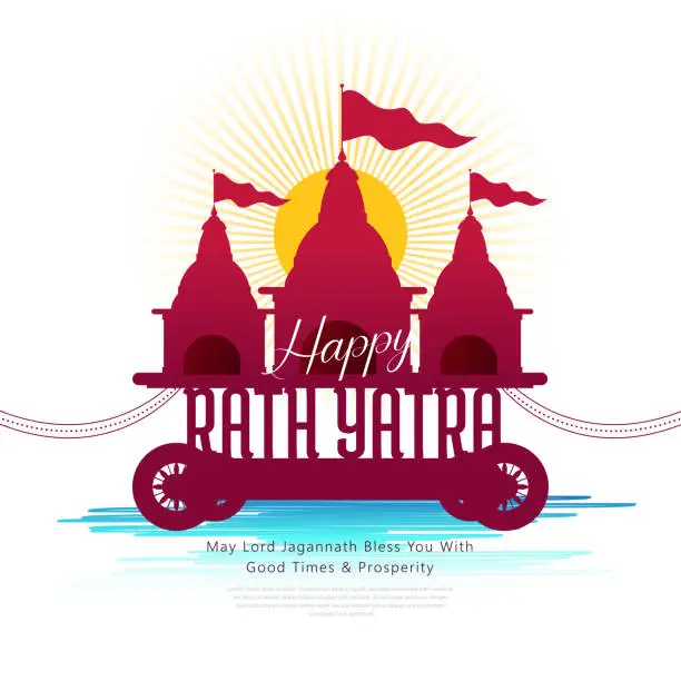 Vector illustration of Rath Yatra