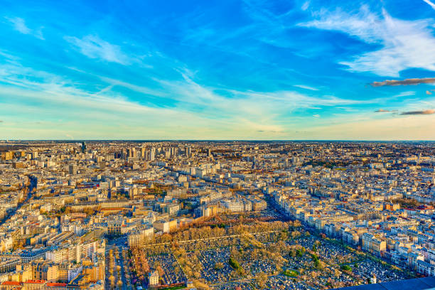 istock View from the Montparnasse tower on fabulous Paris in early spring. 2148921344
