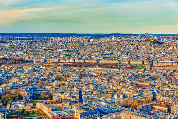 istock View from the Montparnasse tower on fabulous Paris in early spring. 2148921856