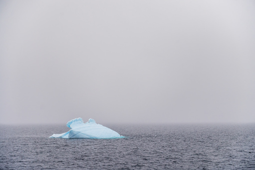 Telephoto of an Iceberg, near the fish islands and prospect point, along the Antarctic peninsula