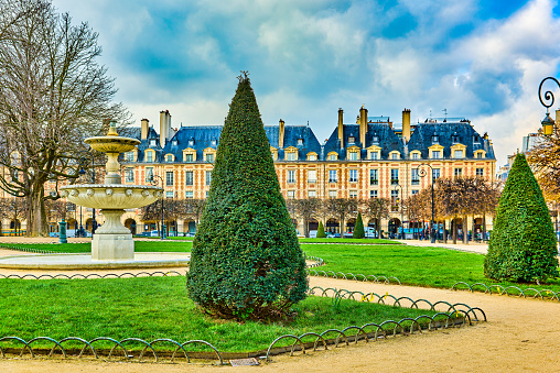 Magnificent Place des Vosges in the heart of Paris.