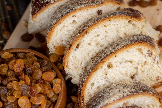 istock fresh and sweet wheat bun with raisins 2148927072