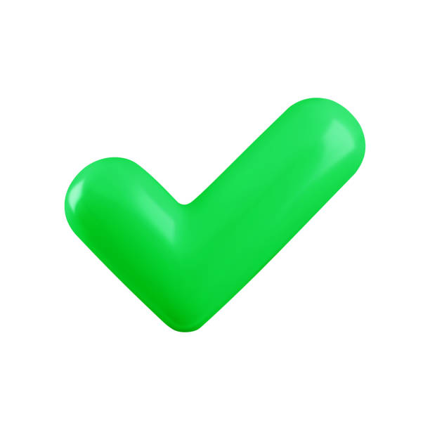 istock Vector 3d Check mark realistic icon. Trendy glass green checkmark sign, glossy select icon isolated on white background. 3d render tick symbol illustration for web button, app, design 2148928704