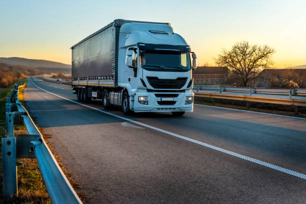 istock Transportation Truck on road 2148932070