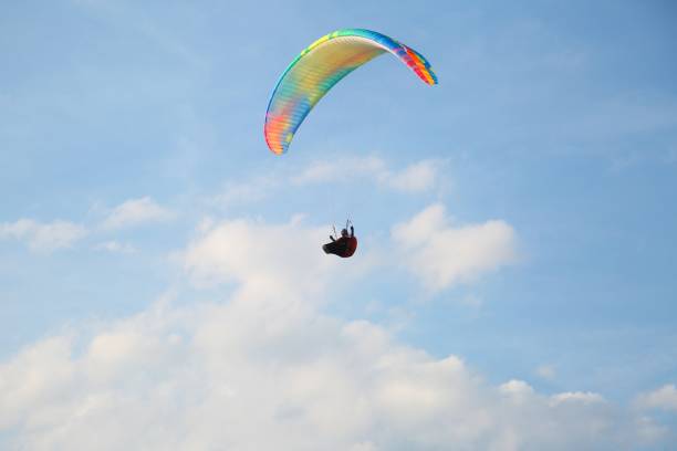 istock Paragliders on the lake Garda 2148935076