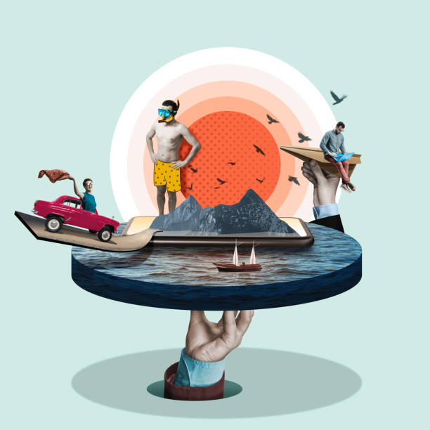 Choose the cool trip. Concept.