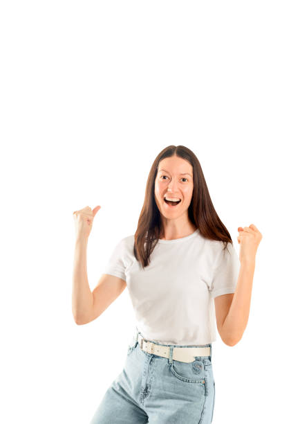 istock woman is very happy. 2148936008