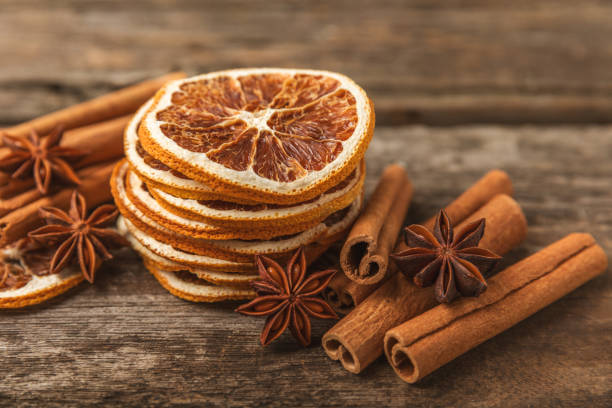 istock Cinnamon sticks and anise on a textured background. Cinnamon roll and star anise. Spicy spice for baking, desserts and drinks. Fragrant ground cinnamon.Place for text. copy space. 2148937179
