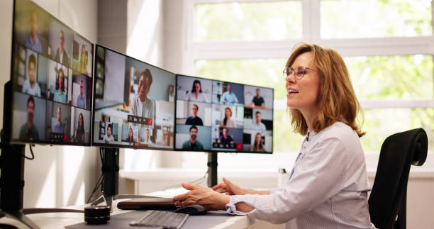 istock Online Video Conference Business Meeting Call 2148937324