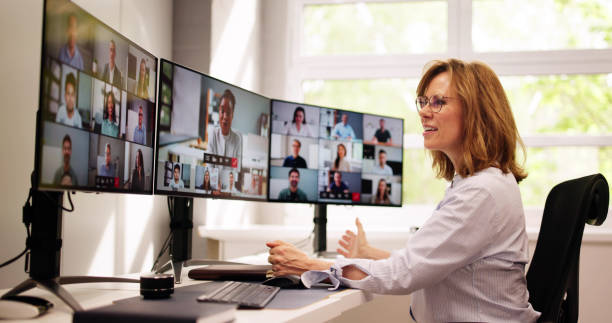 istock Online Video Conference Business Meeting Call 2148937333