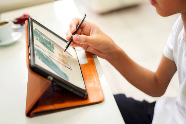 Practicing how to use a digital pen for a tablet is very useful in practicing creative art and design concepts.
