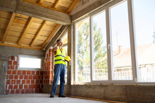 istock Mid-adult Caucasian construction worker, with neck ache 2148938485