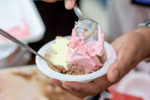 ice cream in a bowl