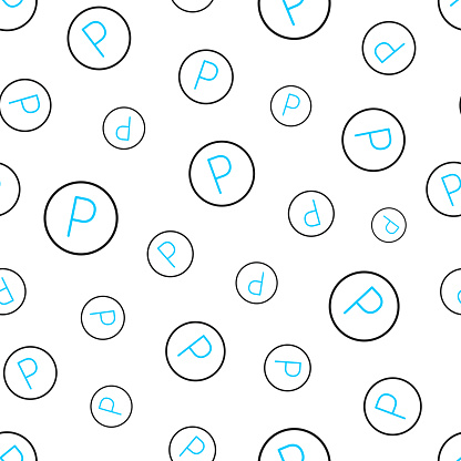 Seamless pattern with a icon of 