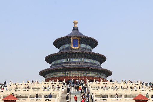 View of the Temple of Heaven (sky temple) - Beijing