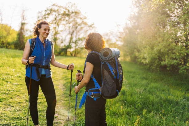 istock Two women hiking in the mountains 2148942729