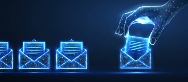 Digital hand put letters in to the envelops. AI mailing, email icon, inbox logo, envelope symbol Digital hand put letters in to the envelops. AI mailing, email icon, inbox logo, envelope symbol, e-mail mailbox, send notice, message receive, correspondence e, email address, AI newsletter concept open source software photos stock pictures, royalty-free photos & images