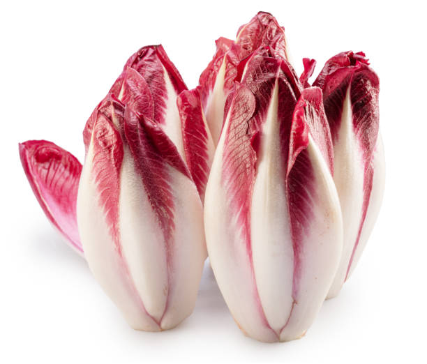 istock Red endives or italian chicoris on white background. File contains clipping path. 2148945938