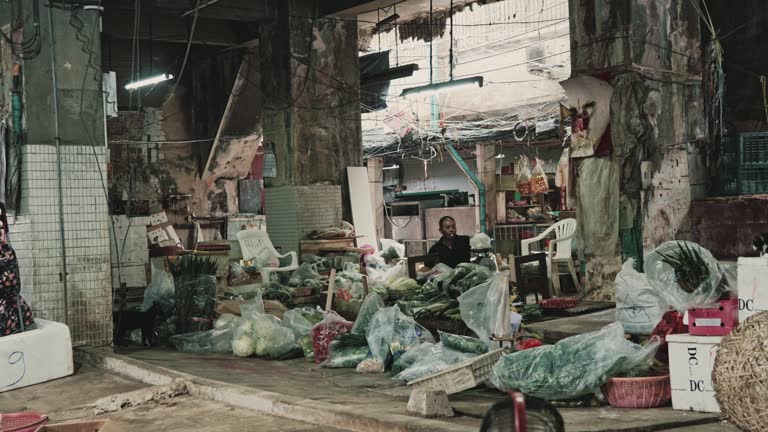 Abandoned street market