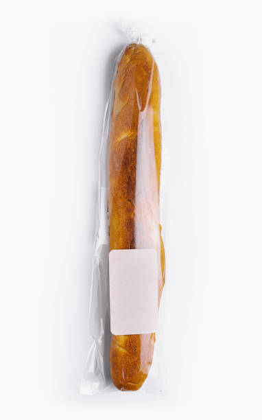 istock Fresh baguette in transparent packaging 2148947691