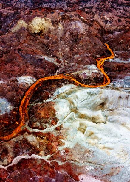 istock Sulfur river and Rainbow Valley in Hormoz Island, Iran 2148948231