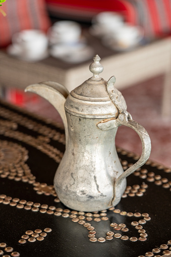 Traditional Arabic Coffee cup on white