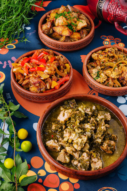 istock Traditional african stews in clay pots 2148948733