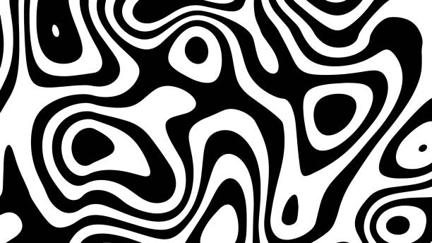 istock Hallucination. Optical illusion. Twisted illustration. Abstract futuristic background of stripes. Dynamic wave. Vector. 2148949249