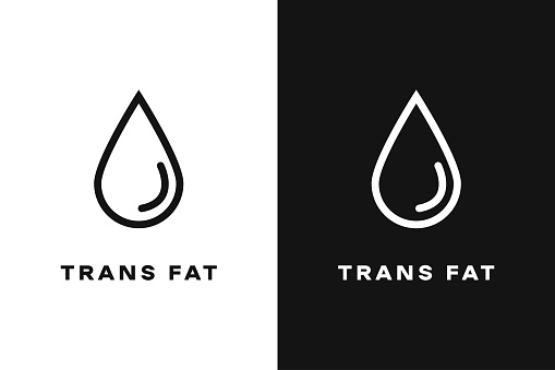 Trans Fat vector icon. Allergy Diet. Trans Fat free seal icon. Vector illustration.