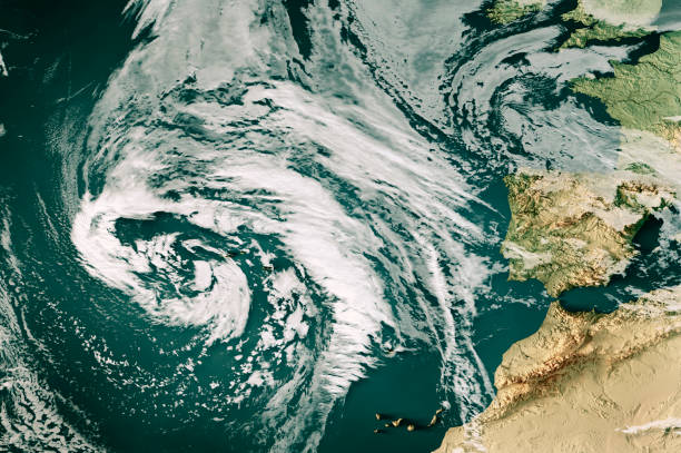 istock Storm Hipolito 2024 Cloud Map Azores 3D Render Color 2148950528