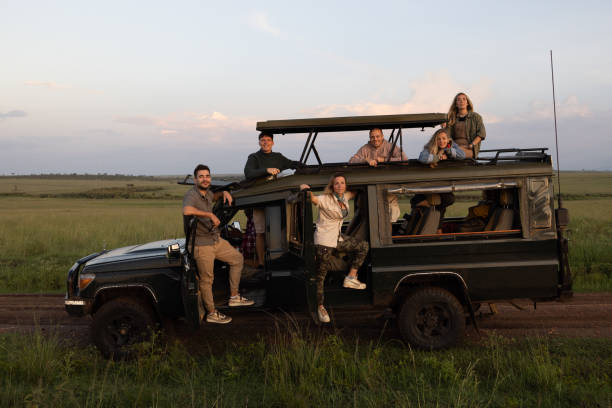 istock Game drive team in wildlife reserve! 2148955428