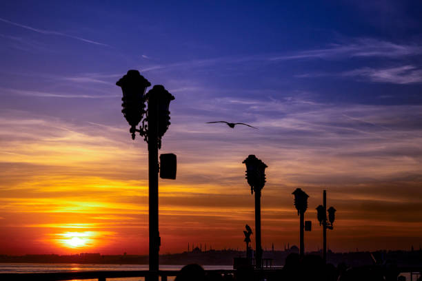 Istanbul, Turkey : April 14, 2024: Bosphorus of the Istanbul, Turkey