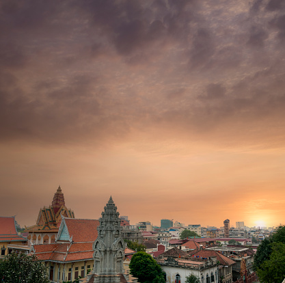 Sunset In Phnom Penh, Cambodia