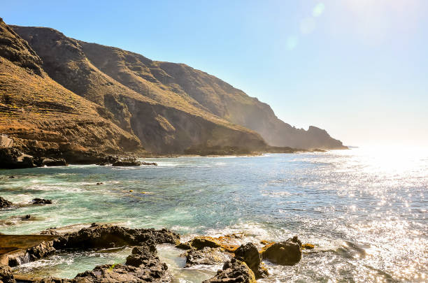 istock A beautiful ocean view with a mountain in the background 2148960278
