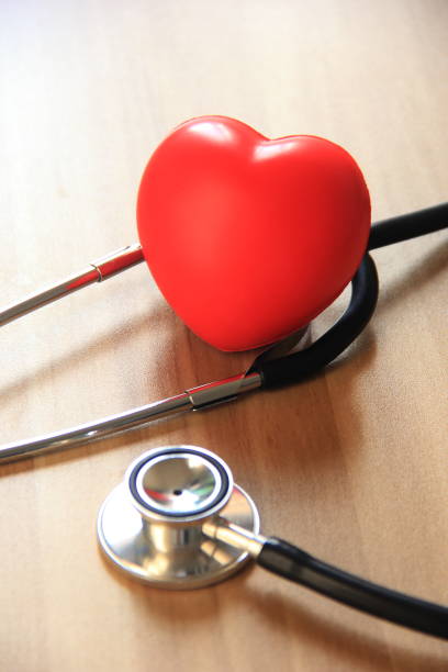 istock Medical stethoscope with red heart 2148960656