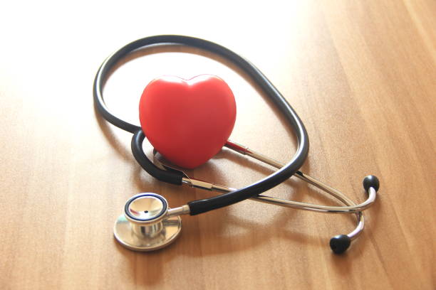 istock Medical stethoscope with red heart 2148960659