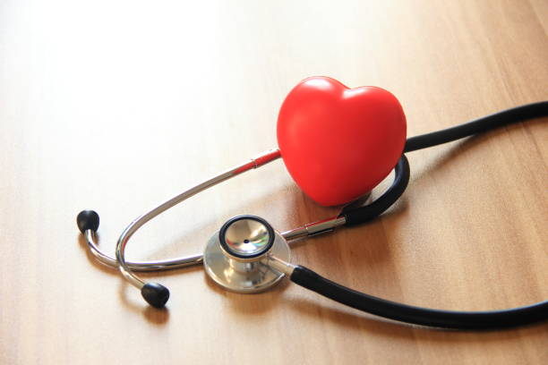 istock Medical stethoscope with red heart 2148960678